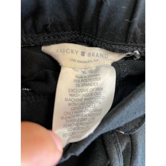Lucky Brand Soft Black Sweatpants With Pockets Women's Size XL - Picture 4 of 5